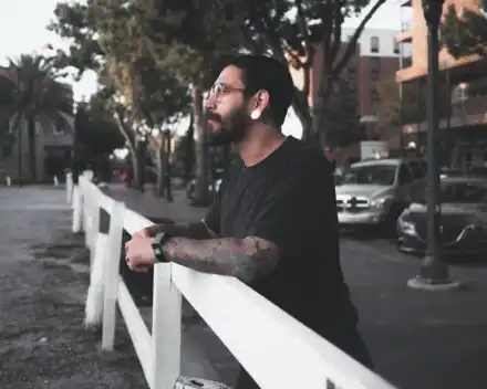 Man going through a medical detox